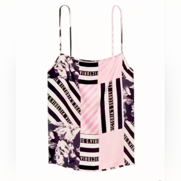 NWT. Victoria's Secret Satin Set Pajama Bottoms Pant and Cami tank top - Picture 2 of 13